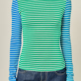 Bold Stripe Colorblock Tee
