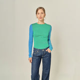 Bold Stripe Colorblock Tee
