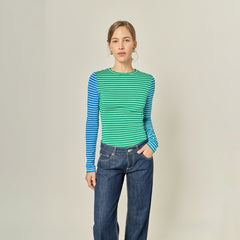 Bold Stripe Colorblock Tee