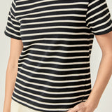 Contrast Rib Stripe T-shirt