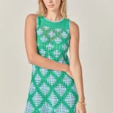 Seabloom Crochet Knit Dress