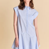 Collar Flare Skirt Dress