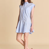 Collar Flare Skirt Dress