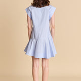 Collar Flare Skirt Dress