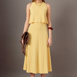 Madison Pleated A-Line Skirt