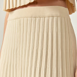 Pleated A-line Skirt