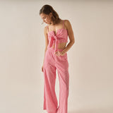 Gingham Culotte Breeze Pants
