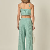 Gingham Culotte Breeze Pants