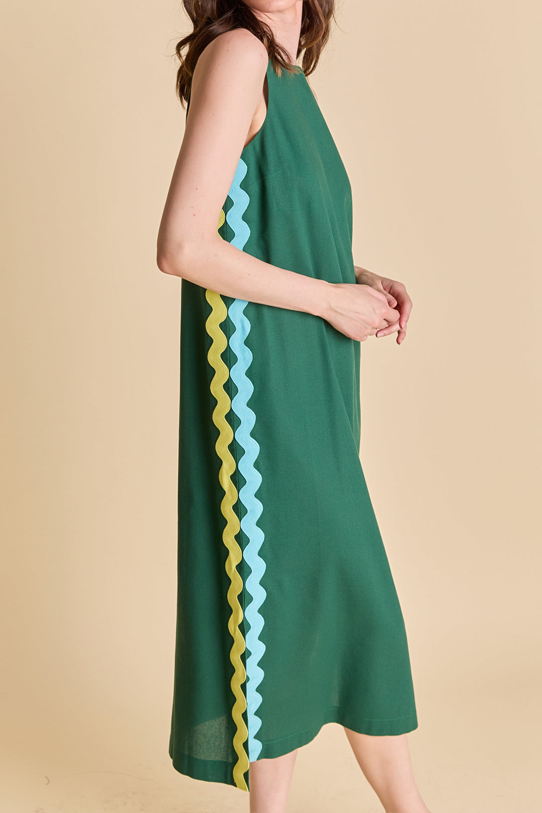 Grande Floral Ric Rac Midi Dress main image 0