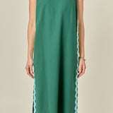 Sleeveless Ric Rac Midi Dress