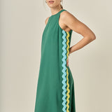 Sleeveless Ric Rac Midi Dress