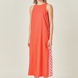 Sleeveless Ric Rac Midi Dress