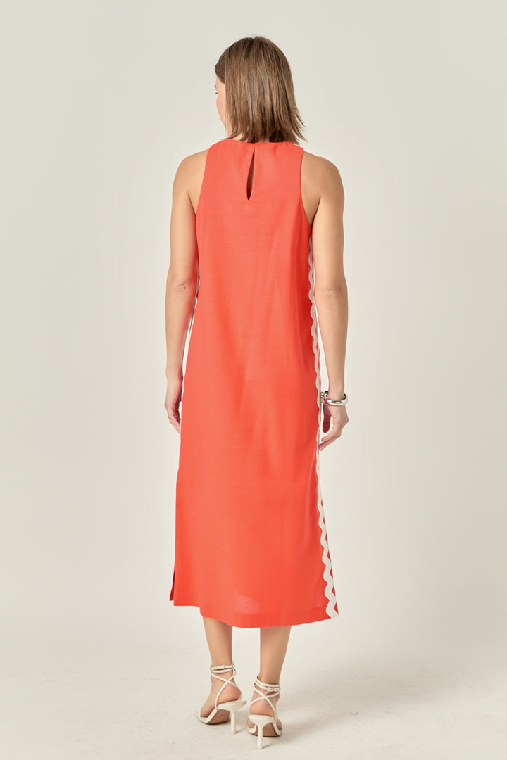 Sleeveless Ric Rac Midi Dress main image 1