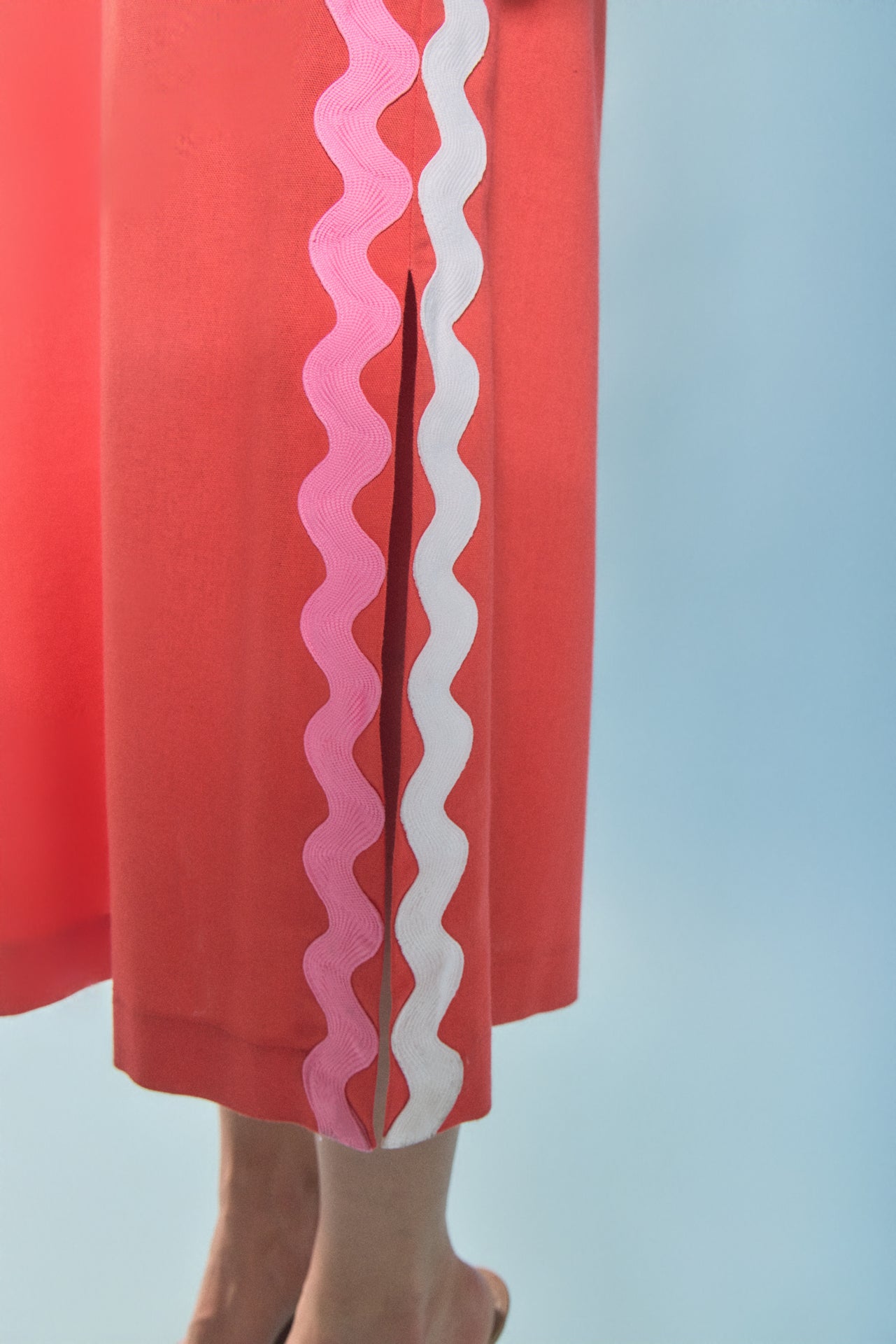 Sleeveless Ric Rac Midi Dress – English Factory