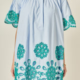 Paloma Embroidered Mini Dress