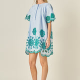 Paloma Embroidered Mini Dress