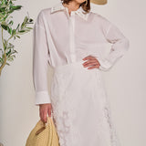 Crochet Collar Detailed Shirt