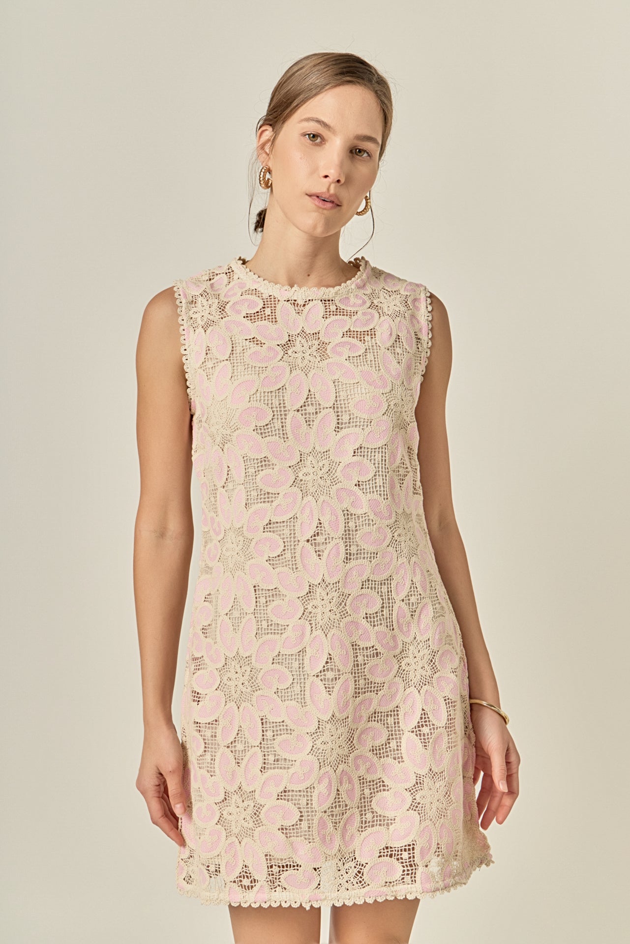 Stella Crochet Mini Dress Stella Crochet Mini Dress