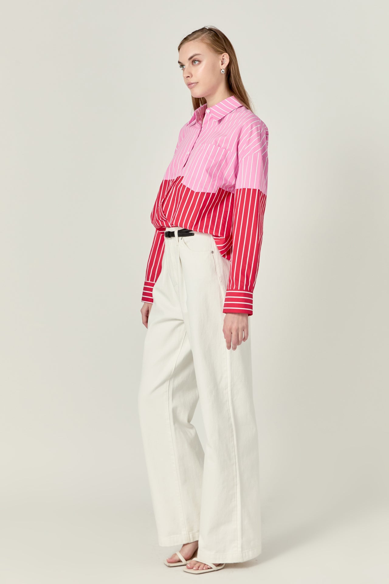 Aubrey Colorblock Stripe Shirt