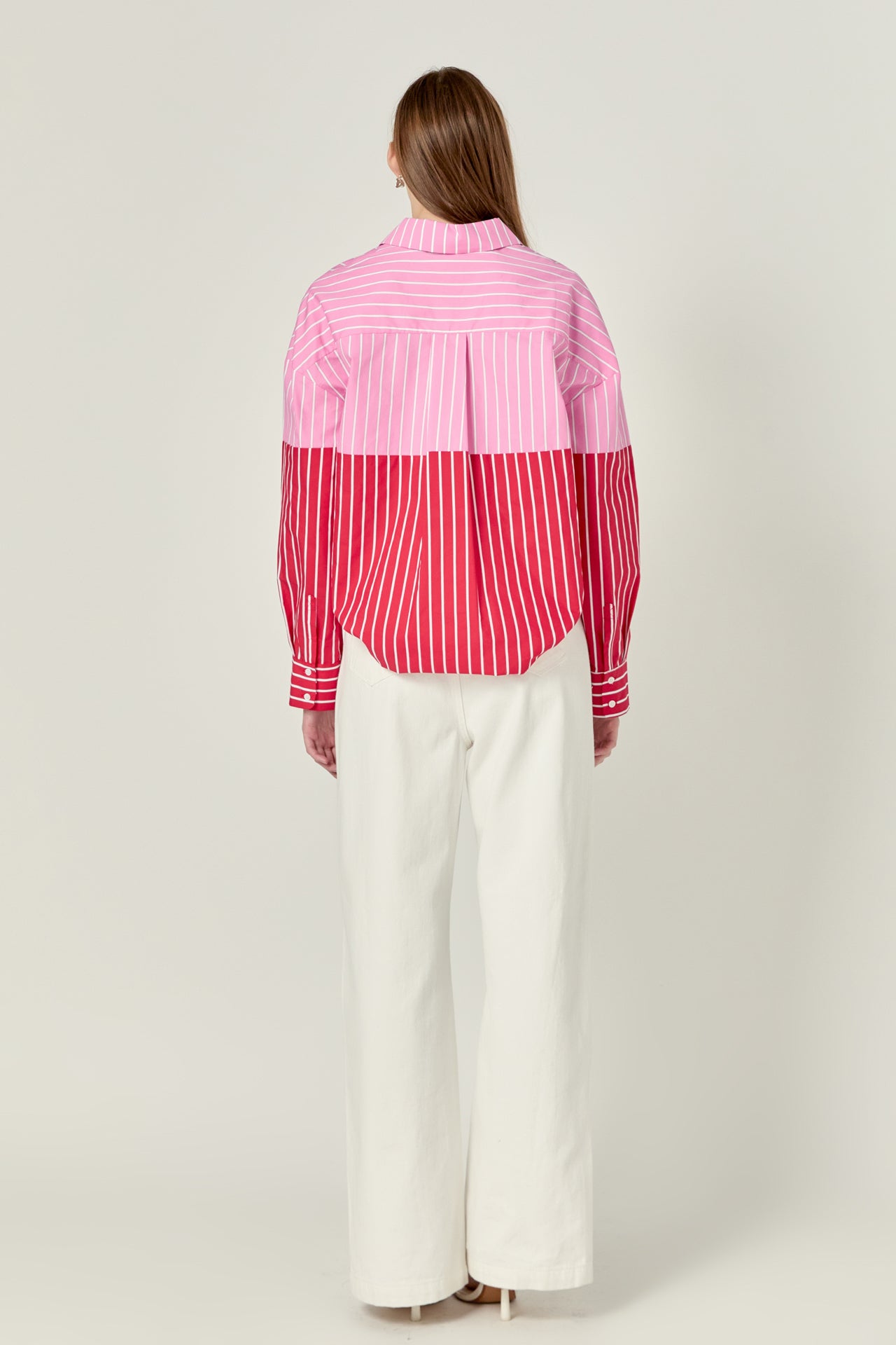 Aubrey Colorblock Stripe Shirt