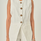 The Juliette Linen Vest