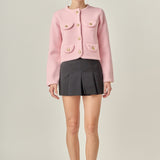 Round Hem Cardigan