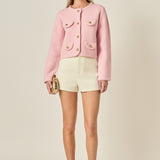 Round Hem Cardigan