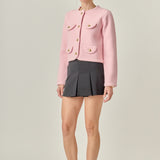 Round Hem Cardigan