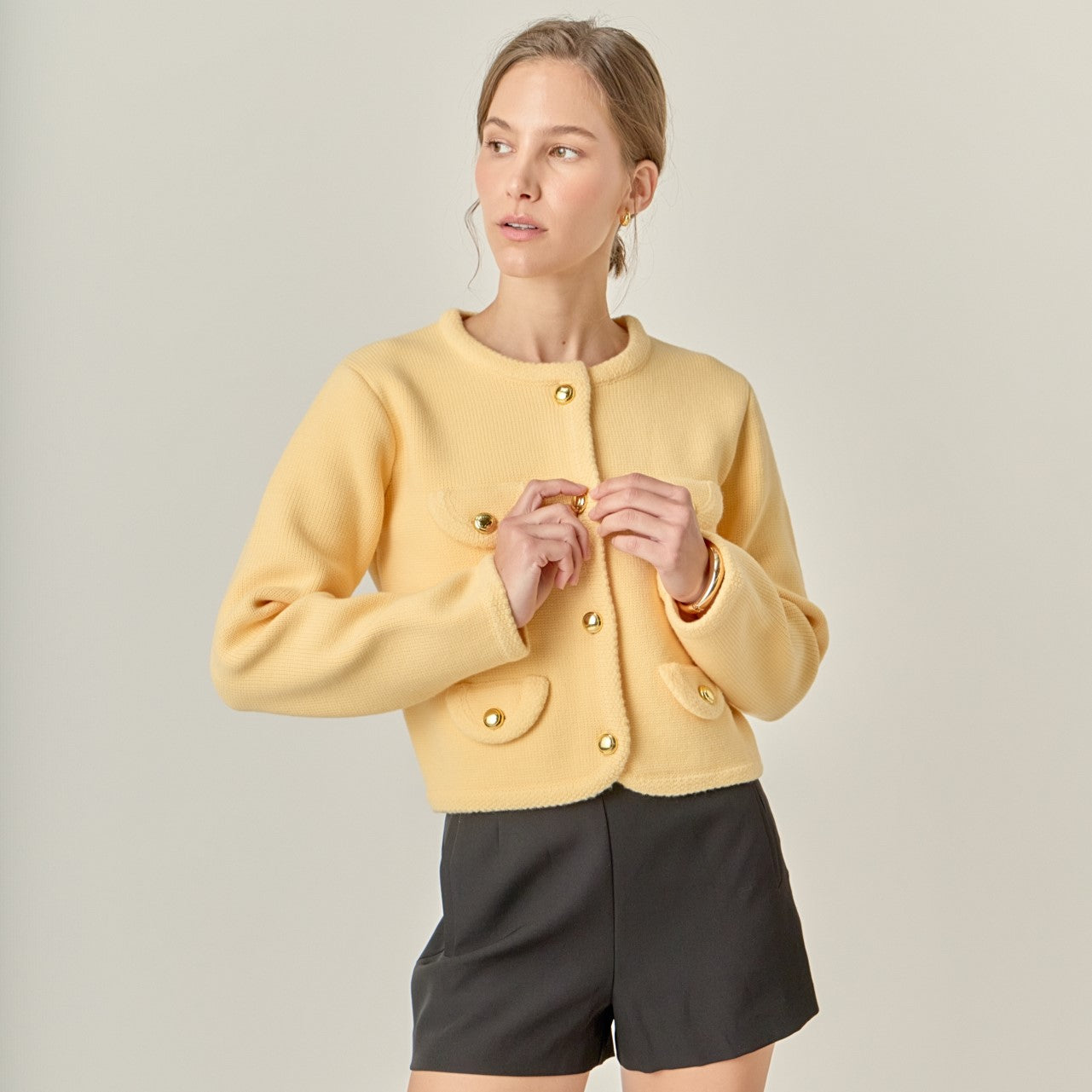 Round Hem Cardigan