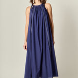 Halter Neck Tie Midi Dress