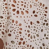 The Celine Eyelet Midi Dress