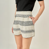 Sienna Striped Tweed Shorts
