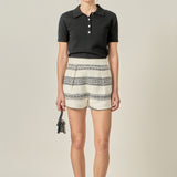 Sienna Striped Tweed Shorts