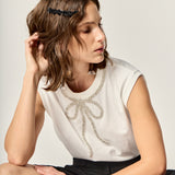 Soft Glimmer Bow Top