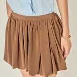 Bubble Hem Mini Skirt