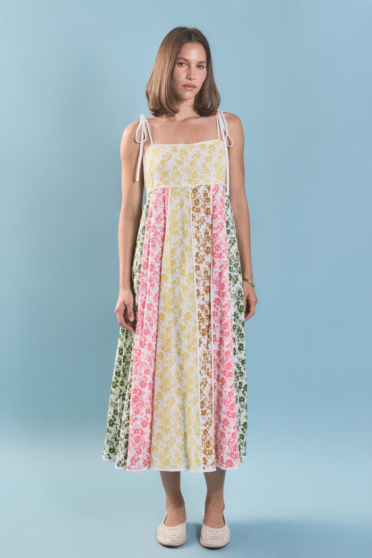 English Factory - Maisie Colorblock Midi Dress MULTI / L English Factory - Maisie Colorblock Midi Dress MULTI / L