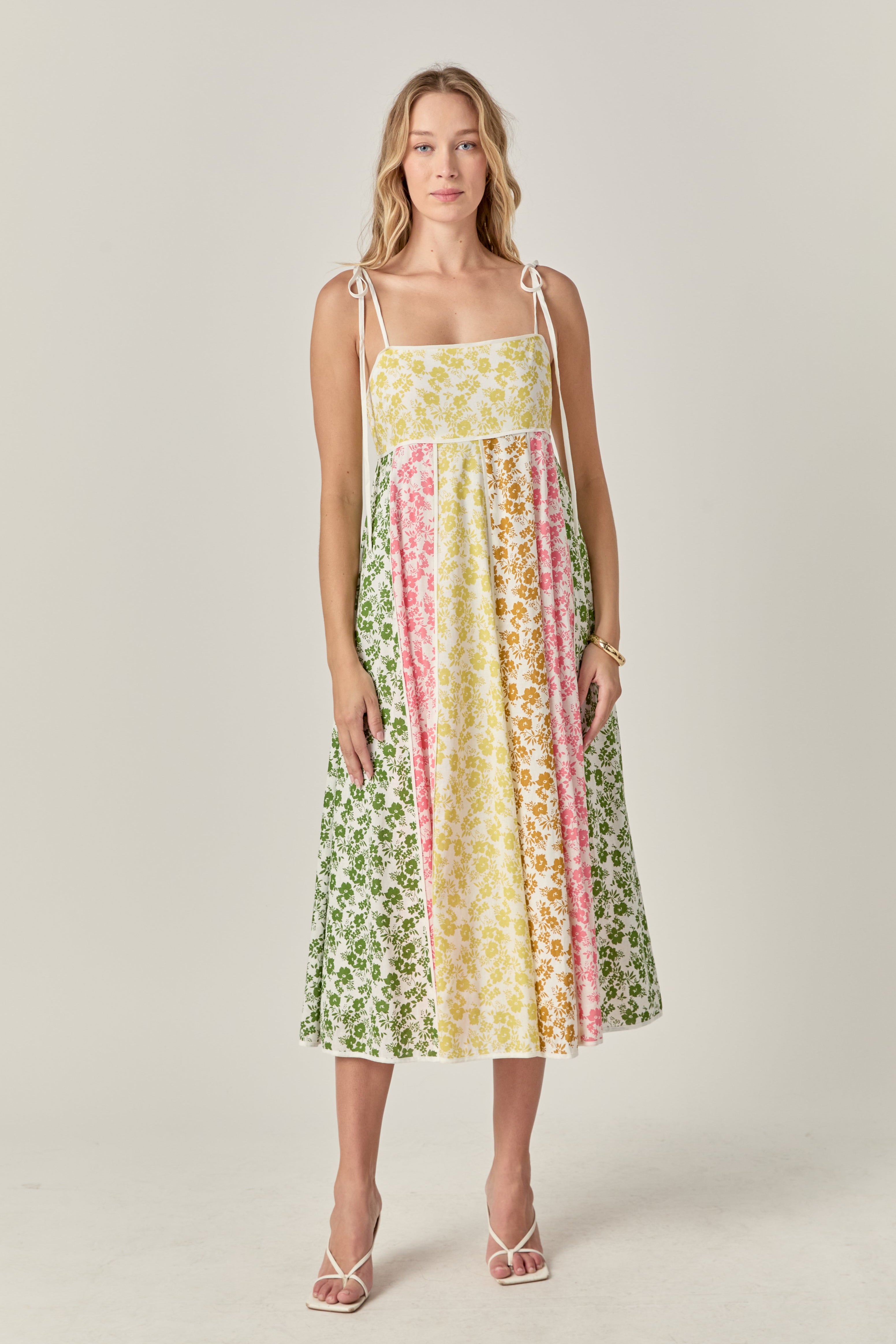 english factory colorblock midi dress English Factory