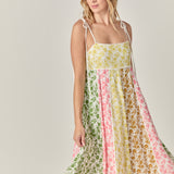 Maisie Colorblock Midi Dress
