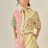 Maisie Colorblock Button-Up Shirt