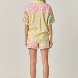 Maisie Colorblock Button-Up Shirt