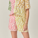 Maisie Colorblock Button-Up Shirt