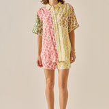 Maisie Colorblock Printed Shorts