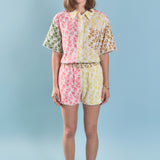 Maisie Colorblock Printed Shorts