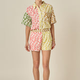 Maisie Colorblock Printed Shorts