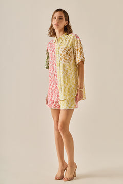 Maisie Colorblock Printed Shorts