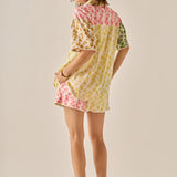 Maisie Colorblock Printed Shorts