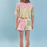 Maisie Colorblock Printed Shorts