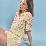 Maisie Colorblock Printed Shorts