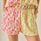 Maisie Colorblock Printed Shorts