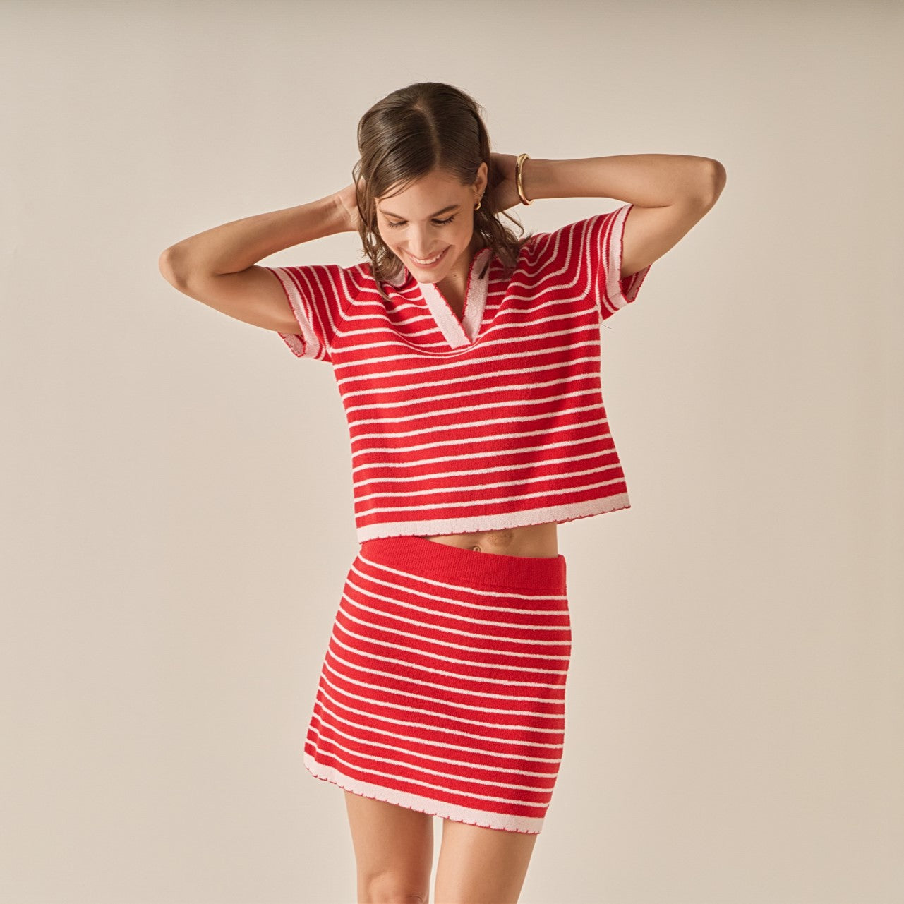 The Lila Scallop Knit Skirt
